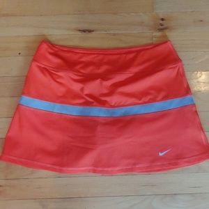 Nike Tennis Orange/Gray Dri-Fit Skorts